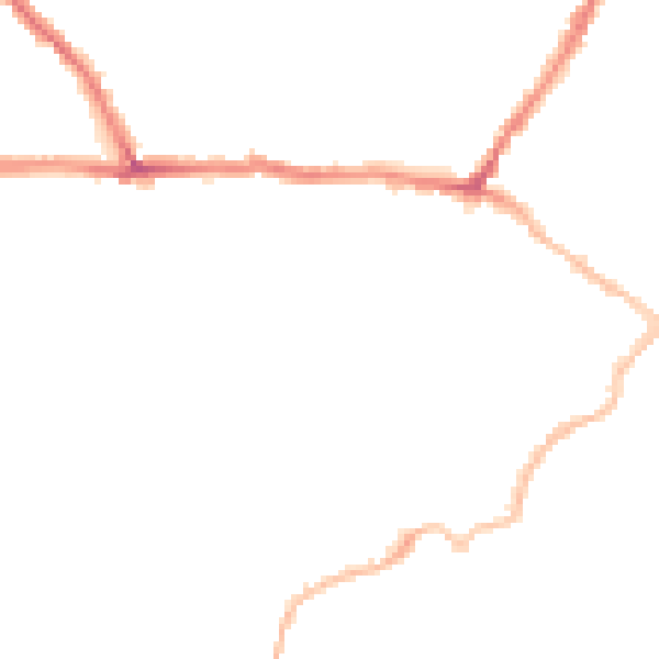 Night-time road noise heatmap for CT11 8QF