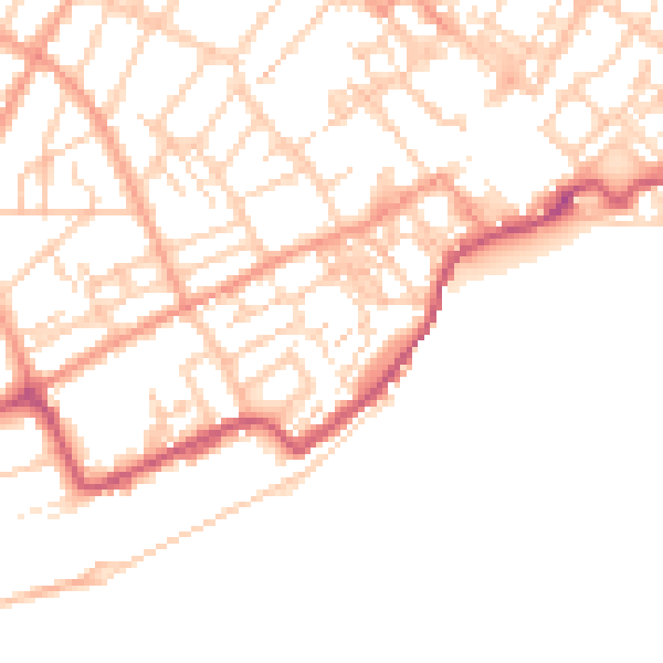 Daytime road noise heatmap for CT11 9HA