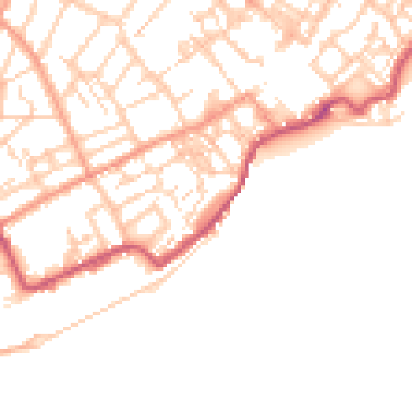 Daytime road noise heatmap for CT11 9JF