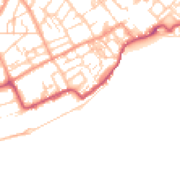Daytime road noise heatmap for CT11 9JX