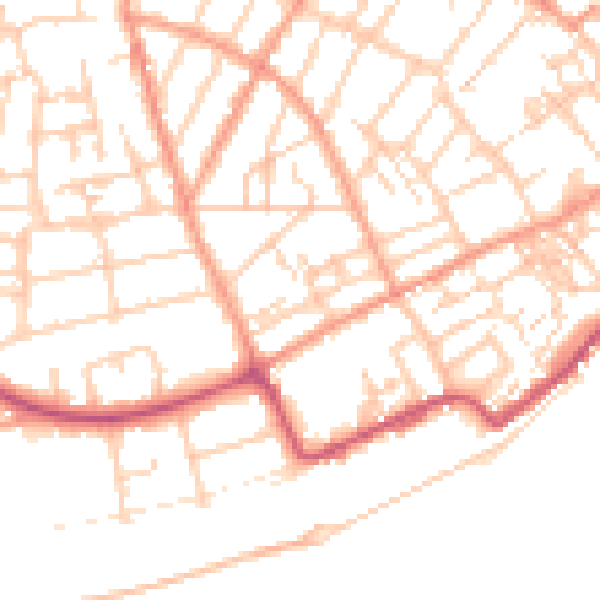 Daytime road noise heatmap for CT11 9NR