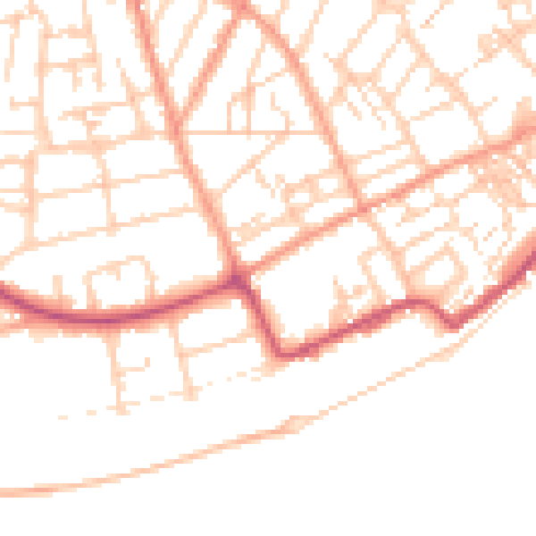 Daytime road noise heatmap for CT11 9NT