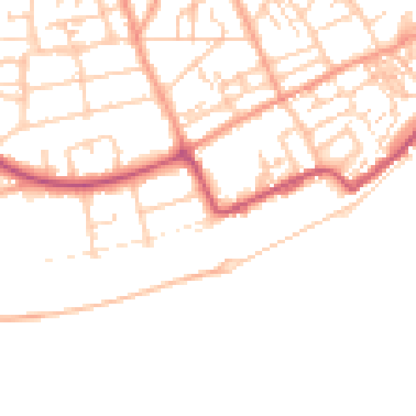 Daytime road noise heatmap for CT11 9NX
