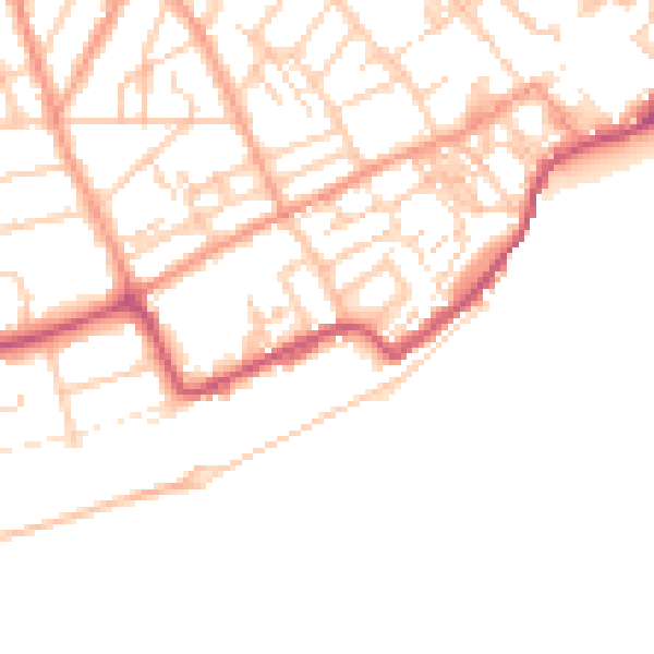 Daytime road noise heatmap for CT11 9PQ