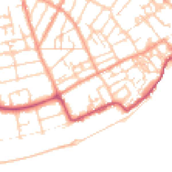 Daytime road noise heatmap for CT11 9PW