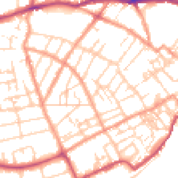Daytime road noise heatmap for CT11 9QX