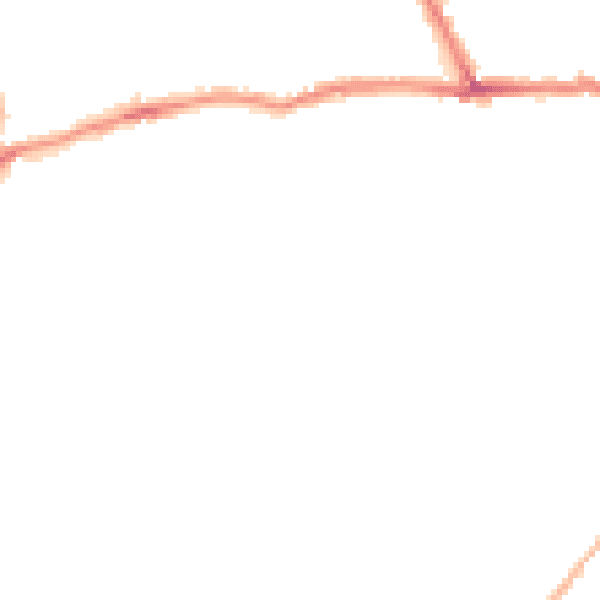 Night-time road noise heatmap for CT11 9SU