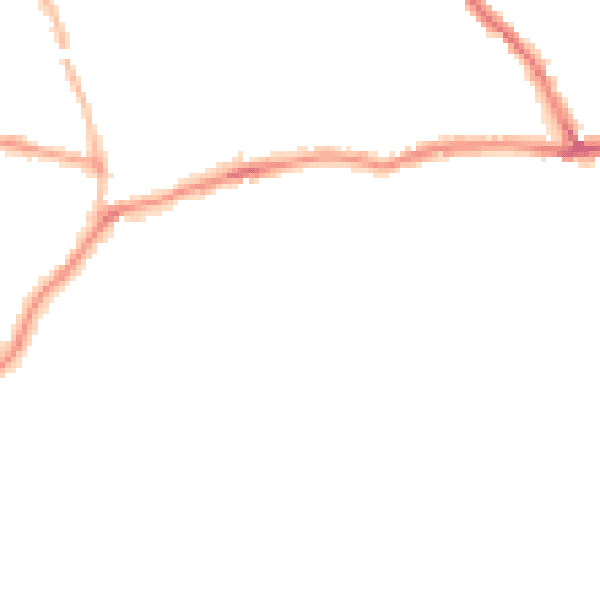 Night-time road noise heatmap for CT11 9TB