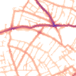 Daytime road noise heatmap for CT11 9TW