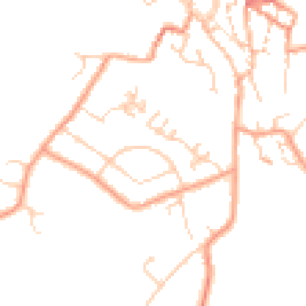 Daytime road noise heatmap for CT13 0AL