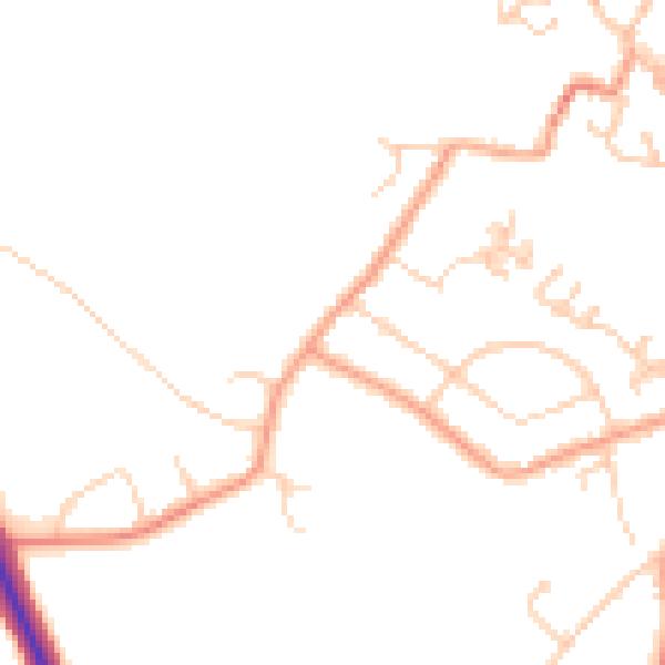 Daytime road noise heatmap for CT13 0AZ