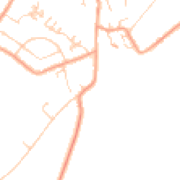 Daytime road noise heatmap for CT13 0BT