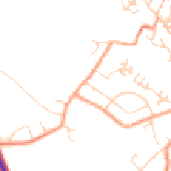 Daytime road noise heatmap for CT13 0BW