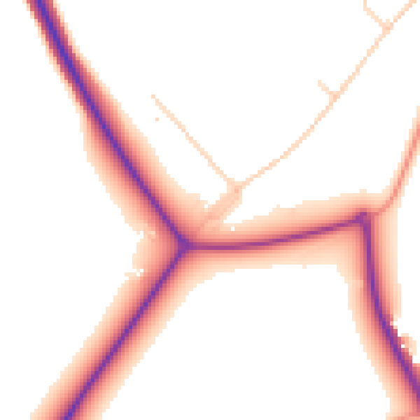 Daytime road noise heatmap for CT13 0DF