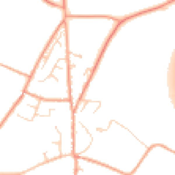 Daytime road noise heatmap for CT13 0DP