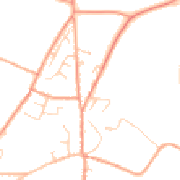 Daytime road noise heatmap for CT13 0DR