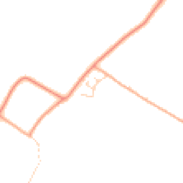 Daytime road noise heatmap for CT13 0FF