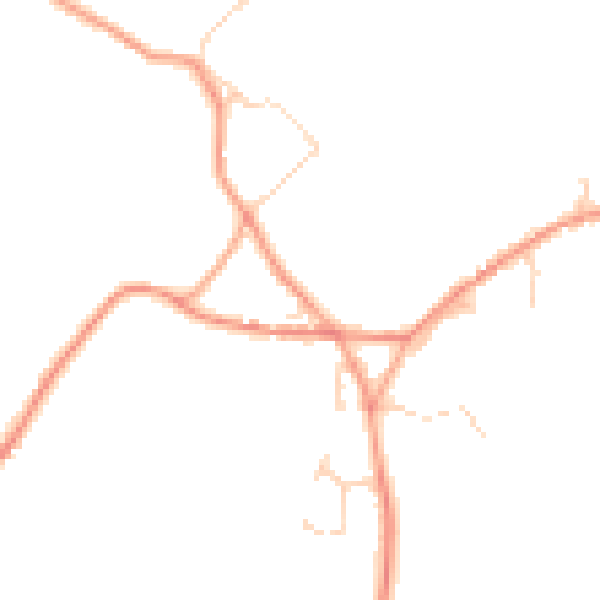 Daytime road noise heatmap for CT13 0FL