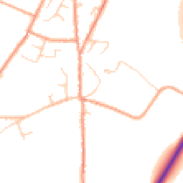 Daytime road noise heatmap for CT13 0HH