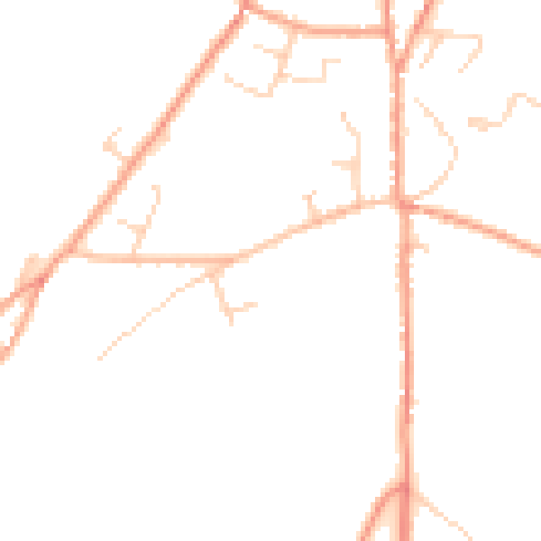 Daytime road noise heatmap for CT13 0JX