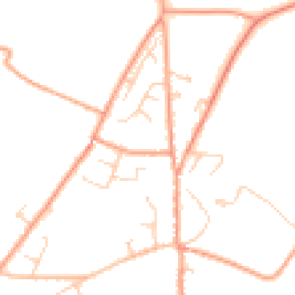 Daytime road noise heatmap for CT13 0LS