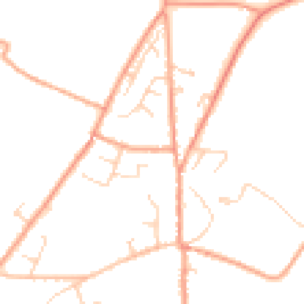 Daytime road noise heatmap for CT13 0LT