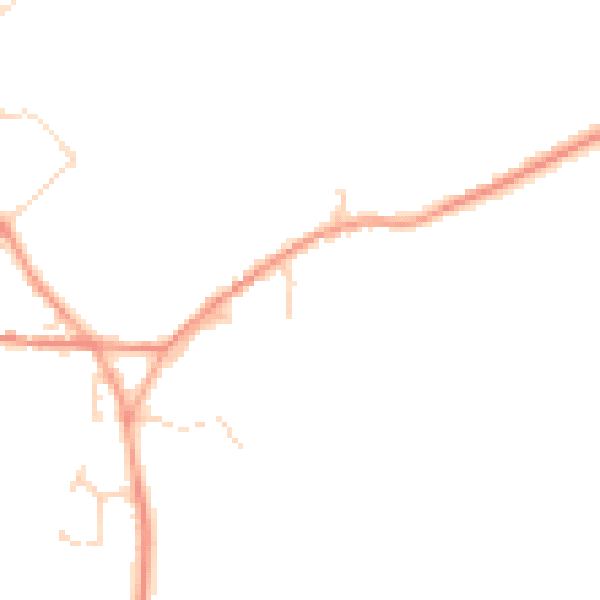 Daytime road noise heatmap for CT13 0NG