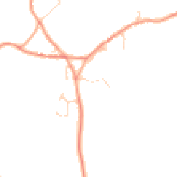 Daytime road noise heatmap for CT13 0NN