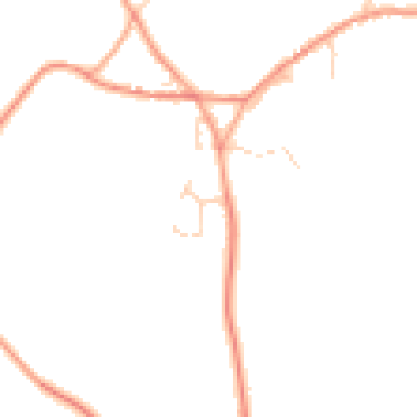 Daytime road noise heatmap for CT13 0NP