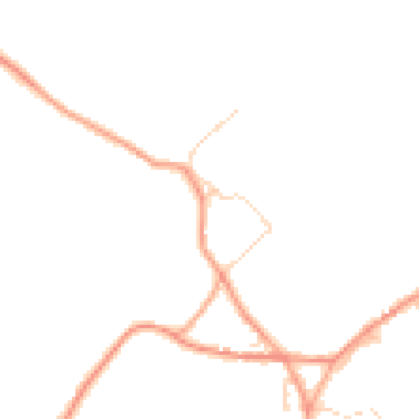 Daytime road noise heatmap for CT13 0PF