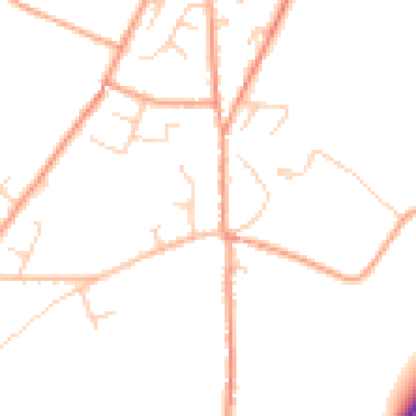 Daytime road noise heatmap for CT13 0QA