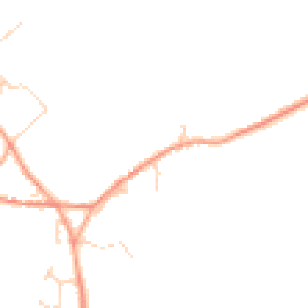 Daytime road noise heatmap for CT13 0QT