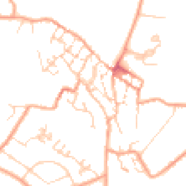 Daytime road noise heatmap for CT13 9AB