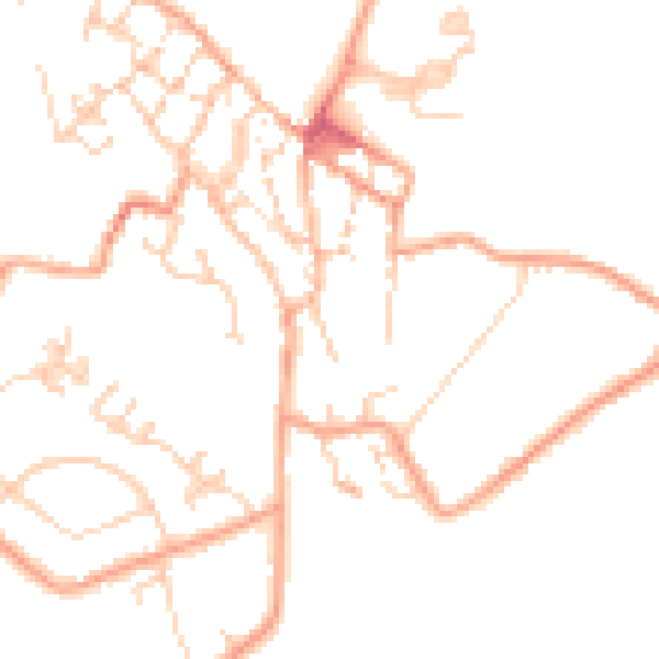 Daytime road noise heatmap for CT13 9BQ
