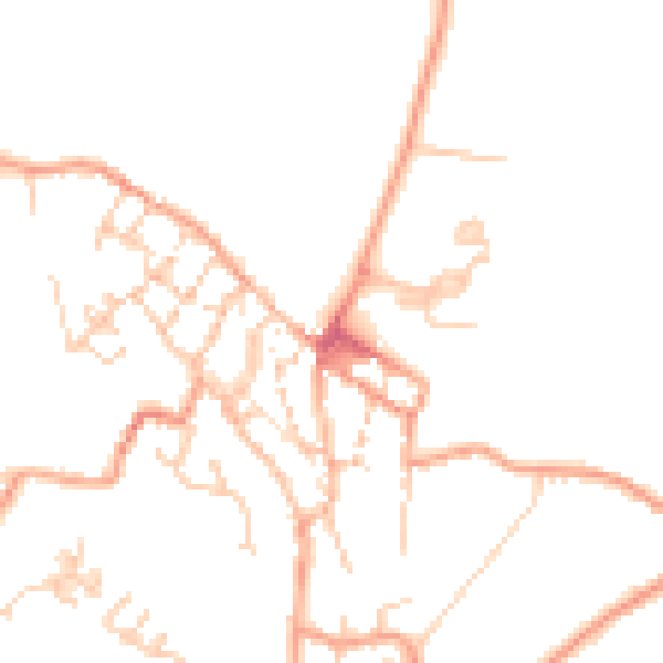 Daytime road noise heatmap for CT13 9EA