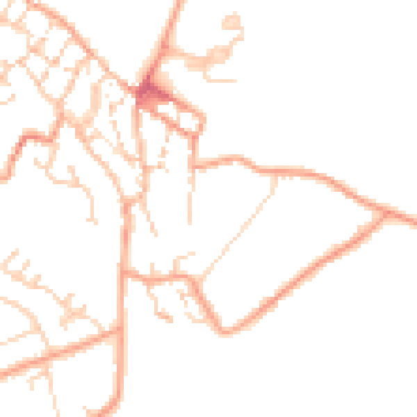 Daytime road noise heatmap for CT13 9ER