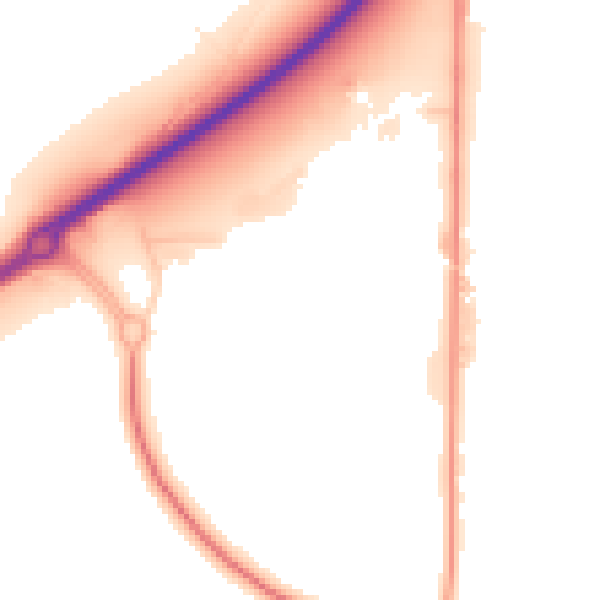 Daytime road noise heatmap for CT13 9FE