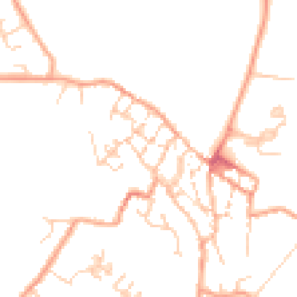Daytime road noise heatmap for CT13 9HA