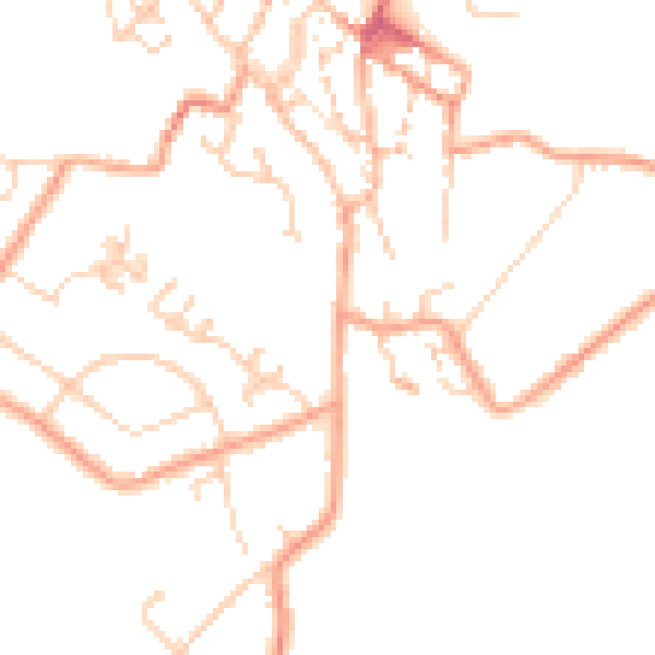 Daytime road noise heatmap for CT13 9JP