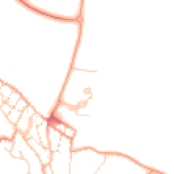 Daytime road noise heatmap for CT13 9QG
