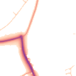Daytime road noise heatmap for CT14 0BL