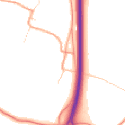 Daytime road noise heatmap for CT14 0JA