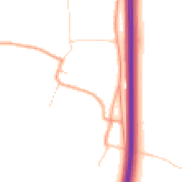 Daytime road noise heatmap for CT14 0JF