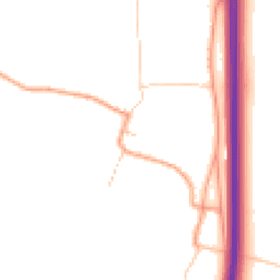 Daytime road noise heatmap for CT14 0JH