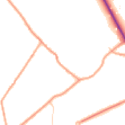 Daytime road noise heatmap for CT14 0NA