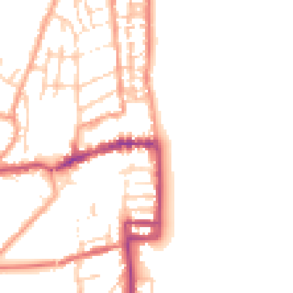 Daytime road noise heatmap for CT14 6ES
