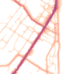 Daytime road noise heatmap for CT14 7JJ