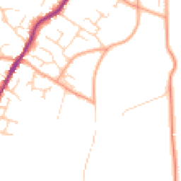 Daytime road noise heatmap for CT14 7QW