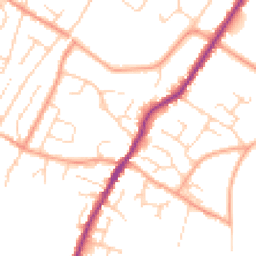 Daytime road noise heatmap for CT14 7RX