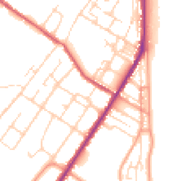 Daytime road noise heatmap for CT14 7SE